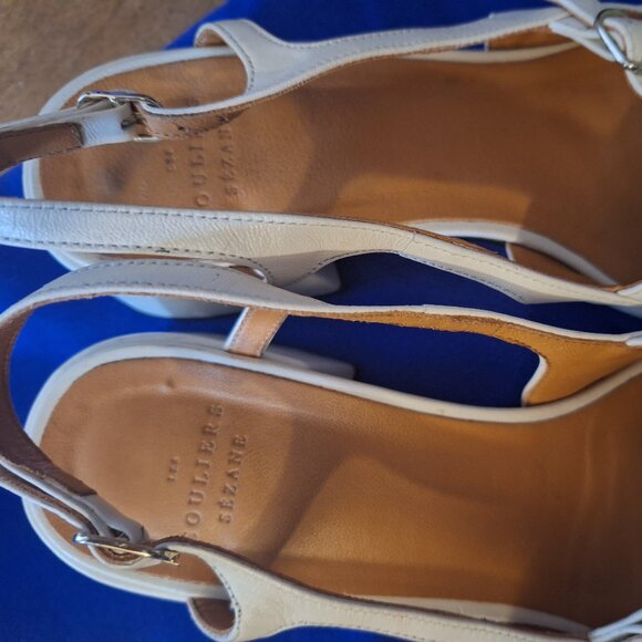 Sezane Paula Babies Ecru / Black - Size 9/40 - Picture 3 of 6